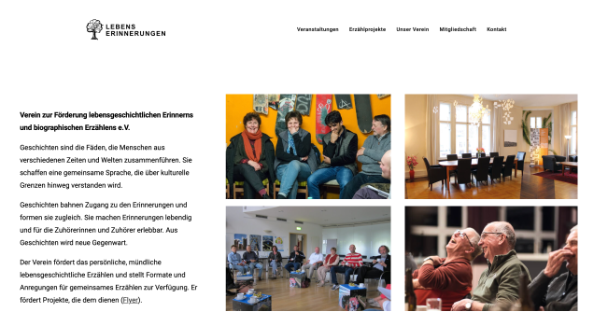 Lebenserinnerungen.org: Association for the promotion of life-historical remembering and storytelling image